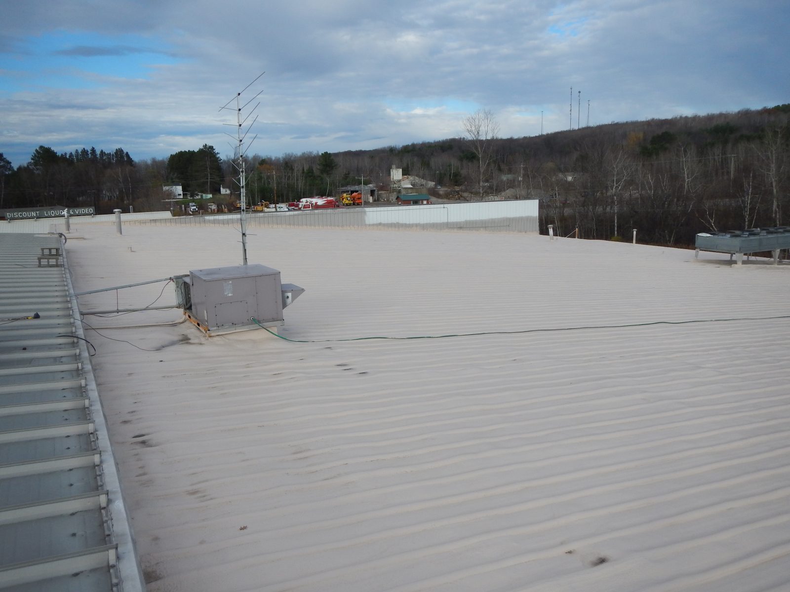 Finished reflective roof surface after two coats