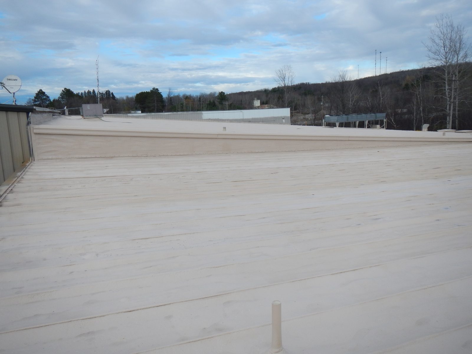 Metal roof coating — Roof job 14